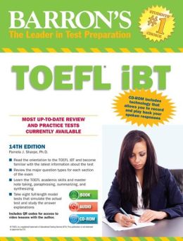 Barron's TOEFL iBT with Audio CDs and CD-ROM, 14th Edition by Pamela ...