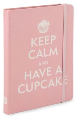 Pink Keep Calm and Have a Cupcake Bound Lined Journal (5''x7'')