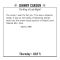 2012 Johnny Carson Box Calendar