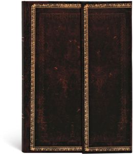 Black Moroccan Magnetic Lined Flexi Mini Journal (4 x 5 -1/2)