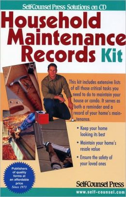 Household Maintenence Records Kit