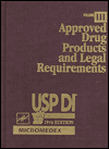 USP DI: Approved Drug Products and Legal Requirements, 1995