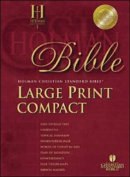 Holman CSB Large Print Compact: Burgundy Bonded Leather