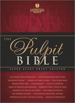 HCSB Pulpit Bible (Black Padded Hardcover)