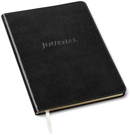 Black Bonded Leather Journal 9.75