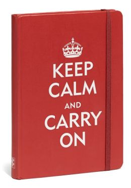 Red Keep Calm and Carry On Bound Lined Journal (5