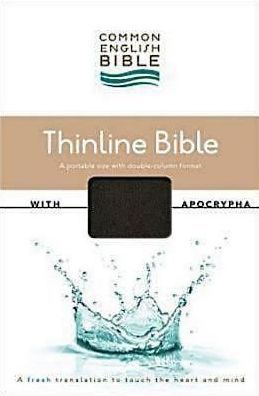 Common English Bible Thinline Black DecoTone with Apocrypha