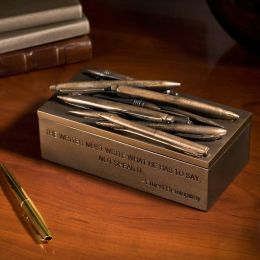 Hemingway Writer's Quotation Resin Pen Box