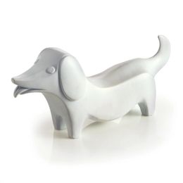Jonathan Adler Dachshund White Resin Paperweight