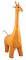 Yellow Leather Look Giraffe Bookend- 1 Piece (14')