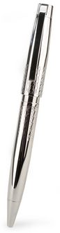 Jardin Chrome Debossed Metal Ballpoint Pen