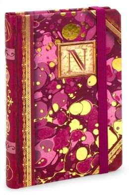 Marble Monogram N Bound Lined Mini Journal 3.5 X 5.25