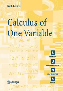 Calculus of One Variable K.E. Hirst