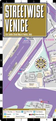 Streetwise Venice Map - Laminated City Street Map of Venice, Italy - Folding pocket size travel map with water bus map / Edition 2013