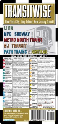 Streetwise Transitwise Map - Laminated New York Metropolitan Commuter Rail Map (Streetwise (Streetwise Maps)) Streetwise Maps