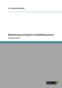Bilanzierung Von Spielern Und Abl Sesummen