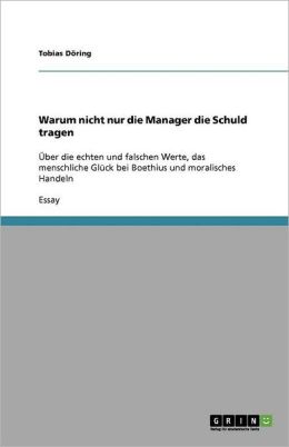 Warum nicht nur die Manager die Schuld tragen