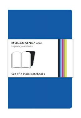 Moleskine Volant Extra Large Plain Notebook, Antwerp/Prussian Blue Set of 2