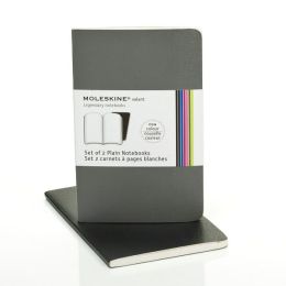 Moleskine Volant Pocket Plain Notebook, Slate/Gray Set of 2