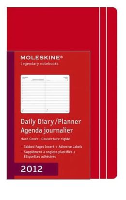 2012 Daily Planner - Pocket - Hard Red Cover