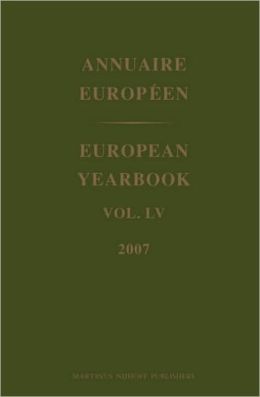 European Yearbook / Annuaire Europ&eacuteen, Volume 46 (1998). Martinus Nijhoff. 2001. EDITED